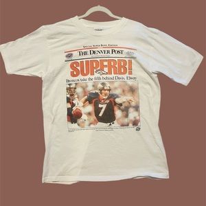 VINTAGE Gildan Denver Broncos Super Bowl The Denver Post T shirt 1998